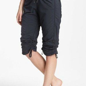 Zella Ruched Blue Capri Pants Dance Studio Joggers